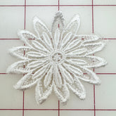 Applique - Beautiful White Dyeable Flower Motifs Close-Out